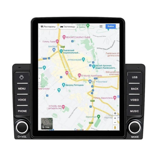 Магнитола автомобильная 2DIN Android 9582A с дисплеем 9.5", мультимедиа система с CarPlay Android Auto GPS WiFi Bluetooth