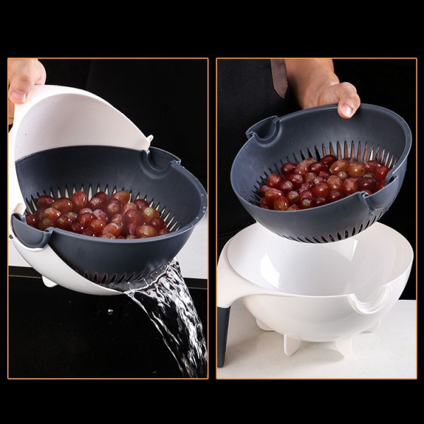 Терка овощерезка Basket Vegetable Cutter с контейнером, кухонный измельчитель с насадками для овощей