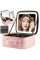 Дорожная косметичка Make Up с LED зеркалом, бьюти кейс с подсветкой для хранения косметики