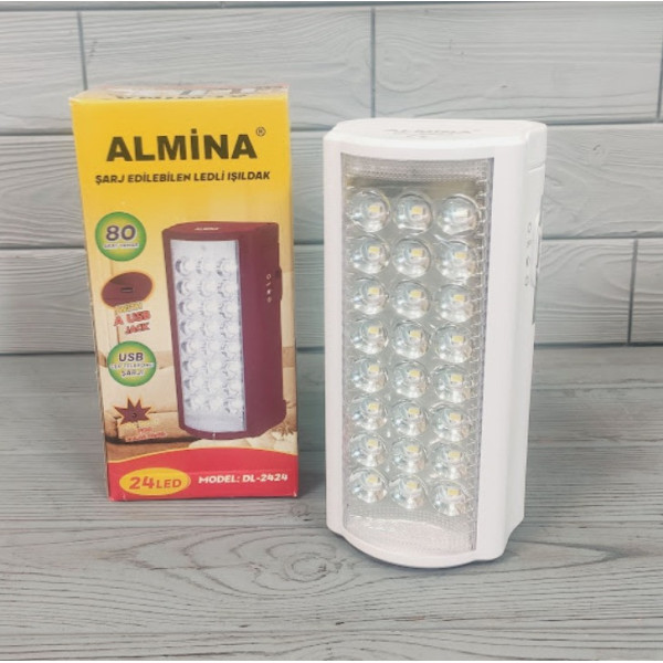 Аккумуляторный фонарь Almina 24LED LED лампа с ручкой, портативный светильник для кемпинга