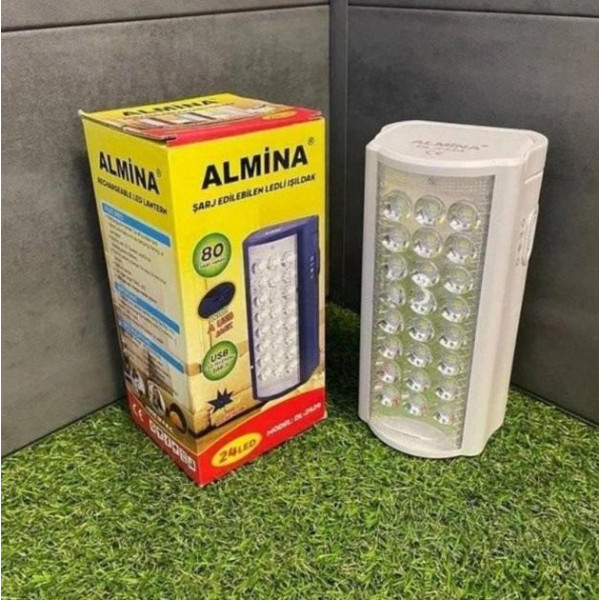 Аккумуляторный фонарь Almina 24LED LED лампа с ручкой, портативный светильник для кемпинга