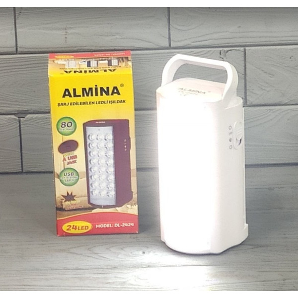 Аккумуляторный фонарь Almina 24LED LED лампа с ручкой, портативный светильник для кемпинга
