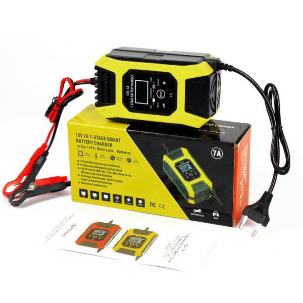 Автомобильное зарядное устройство Pulse Battery Charger 7A, интеллектуальное зарядное для АКБ