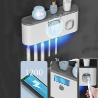 Органайзер для зубных щеток Health RA-909 с дозатором, держатель с УФ стерилизацией