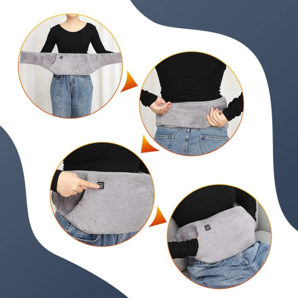 Грелка пояс Warm Stomach USB с подогревом, электрический пояс для талии 3 режима