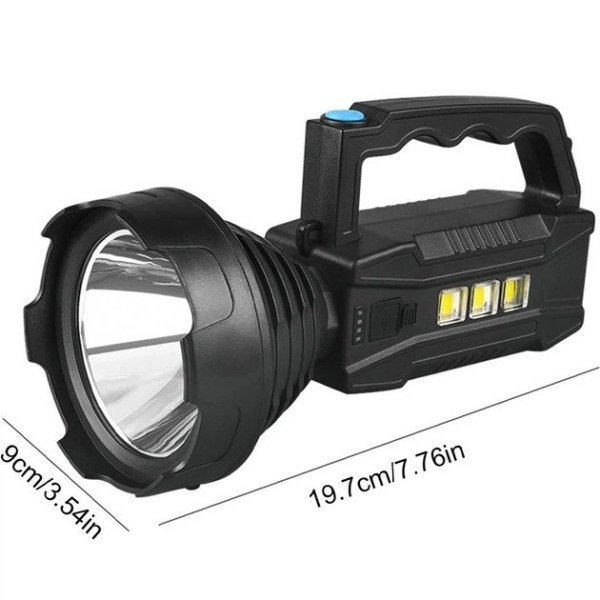 Прожектор LED CX-8809 аккумуляторный с солнечной панелью, портативный фонарь USB