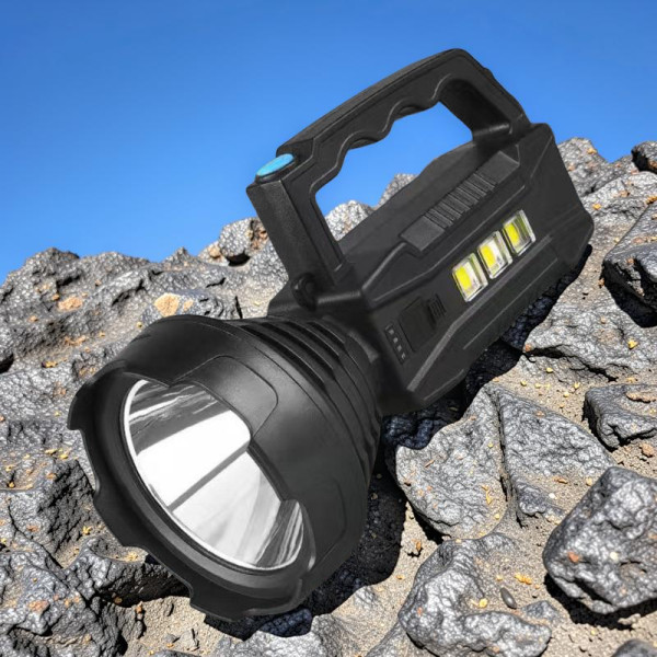 Прожектор LED CX-8809 аккумуляторный с солнечной панелью, портативный фонарь USB