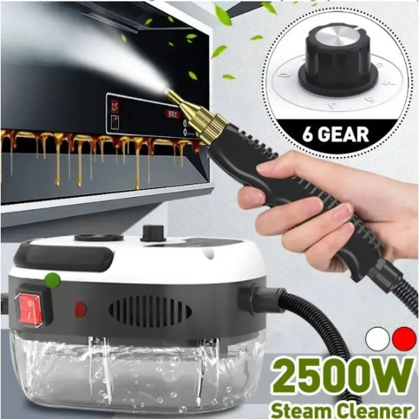 Парогенератор Steam Cleaner 2500 Вт ручной, пароочиститель с насадками для дома