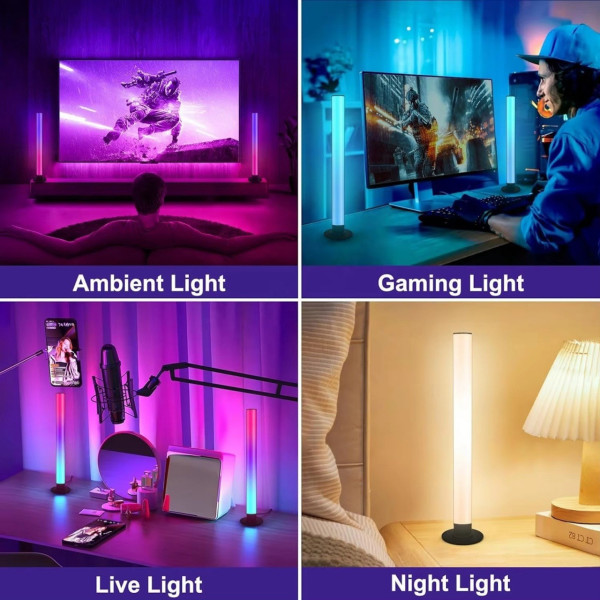 Напольный торшер LED RGB KBB-3A 2 шт с пультом, интерьерная лампа