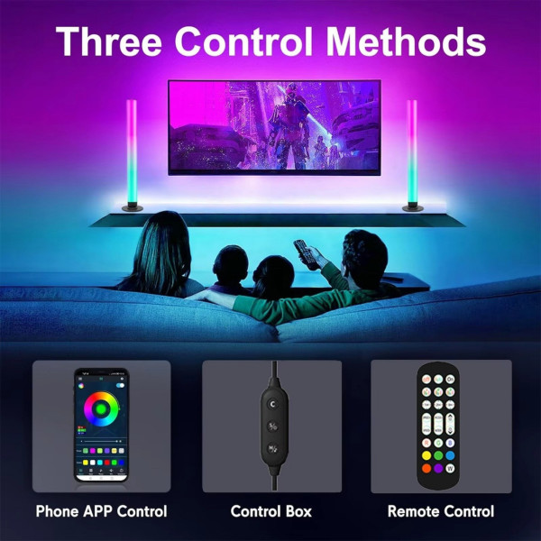 Напольный торшер LED RGB KBB-3A 2 шт с пультом, интерьерная лампа