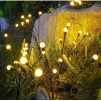 Садовые светлячки 2 шт на солнечной батарее LED фонари декоративные