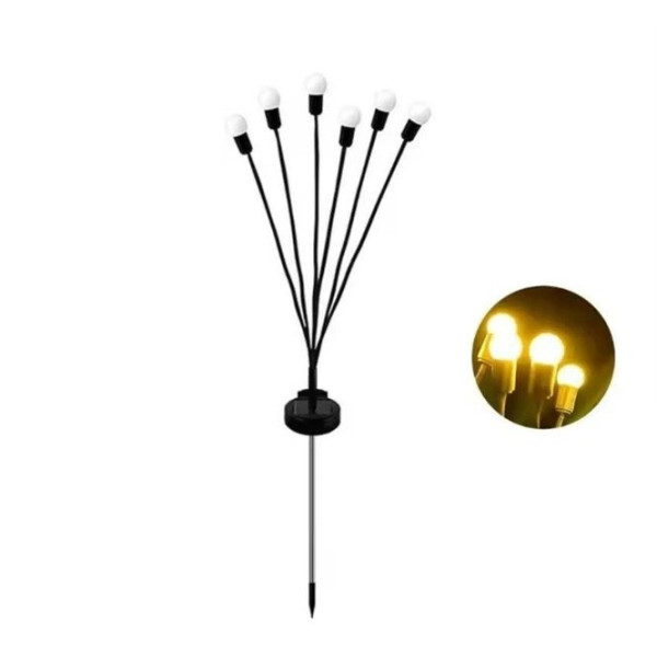 Садовые светлячки 2 шт на солнечной батарее LED фонари декоративные