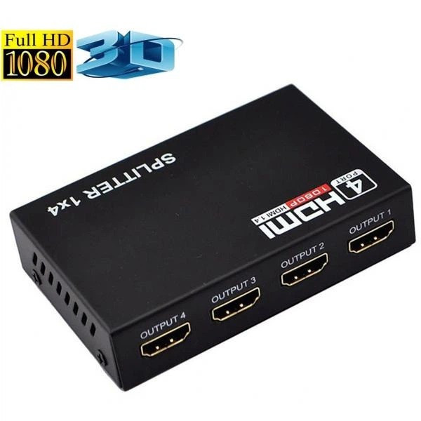 HDMI сплиттер 1x4 4K MAG разветвитель сигнала на 4 устройства