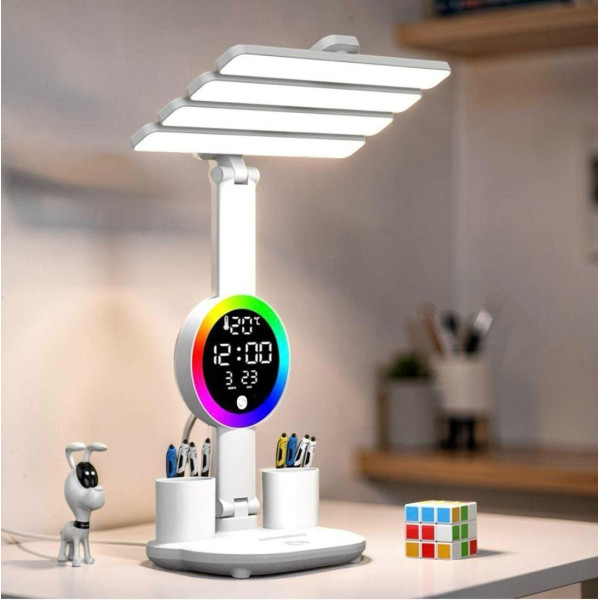 Лампа настольная KRX-104 LED RGB с вентилятором и подсветкой для стола