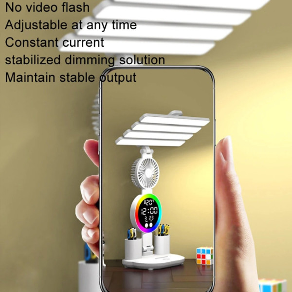 Лампа настольная KRX-104 LED RGB с вентилятором и подсветкой для стола